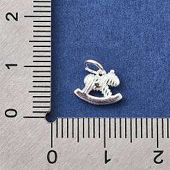 925 Sterling Silver Rocking Horse Charms&nbsp;STER-A048-04S
