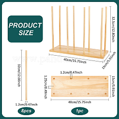 Wood Puppet Stands&nbsp;ODIS-WH0070-14