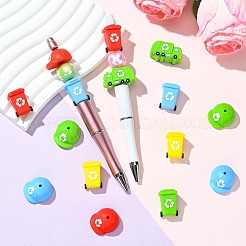 16Pcs 3 Styles Silicone Beads&nbsp;SIL-CJ0003-14