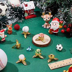 6Pcs Alloy Crystal Ball Holder&nbsp;AJEW-AR0005-40