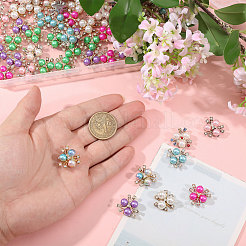 80Pcs 8 Colors Plastic Imitation Pearl Cabochons&nbsp;FIND-CA0011-37