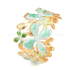 304 Stainless Steel Enamel Cuff Bangles&nbsp;BJEW-H638-03B-G