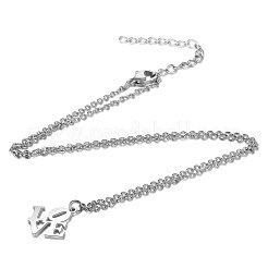 Tarnish Resistant 201 Stainless Steel Pendants Necklaces&nbsp;LS-NJEW-S063-TN460-1
