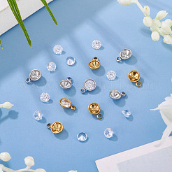 10Pcs 304 Stainless Steel Pendant Cabochon Settings&nbsp;STAS-TA0005-84