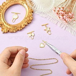4Pcs 4 Styles Brass Toggle Clasps&nbsp;KK-CJ0003-53