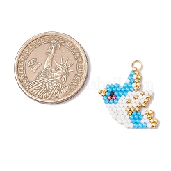 Glass Seed Beaded Pendants&nbsp;PALLOY-MZ00595