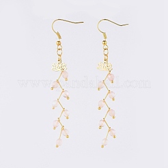 Natural & Synthetic Gemstone Dangle Earrings&nbsp;EJEW-JE03634