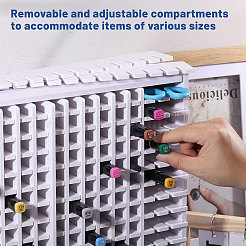 240-Hole PVC Marker Pen Organizer Storage Grided Holder&nbsp;AJEW-WH0596-538