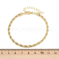 5 Pcs 5 Styles Brass Chain Bracelets Set for Women&nbsp;BJEW-D357-01G