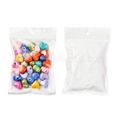 32Pcs 8 Colors Opaque Acrylic European Beads&nbsp;MACR-YW0001-42
