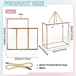 20Pcs Transparent PET Plastic Gift Boxes&nbsp;AJEW-BC0009-80A