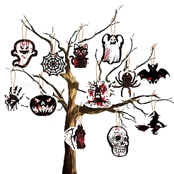 12 Styles Halloween Theme Paper Tags&nbsp;LS-DIY-K60-002