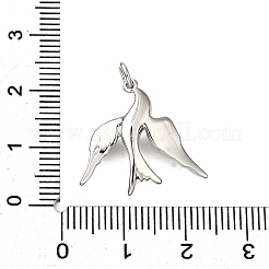 Brass Micro Pave Cubic Zirconia Pendants&nbsp;KK-D356-23P
