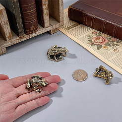3Pcs Brass Frog Display Decorations&nbsp;AJEW-PH0010-21