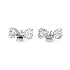 Bowknot Alloy Slide Charms&nbsp;ZIRC-R007-036A-02