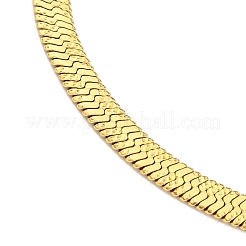 Ion Plating(IP) 304 Stainless Steel Herringbone Chain Bracelets for Women&nbsp;BJEW-A017-01G