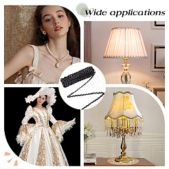 Polyester Wave Lace Ribbon&nbsp;OCOR-WH0078-376B