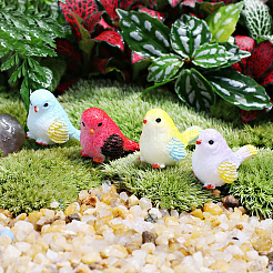 8pcs 8 Styles Synthetic Resin Parrot Display Decorations&nbsp;DJEW-WR0001-03
