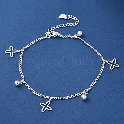 304 Stainless Steel Charm Bracelets&nbsp;BJEW-L673-022S-01