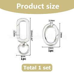 1Pc 925 Sterling Silver Swivel Clasps&nbsp;STER-HS0001-24A