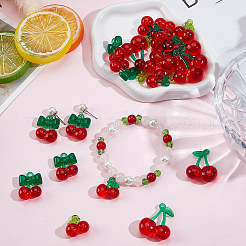 30Pcs 5 Styles Transparent Acrylic & Resin Pendants&nbsp;OHAR-SC0001-15