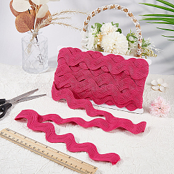 10 Yard Polyester Wavy Fringe Trim Ribbon&nbsp;SRIB-GF0001-38F