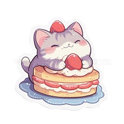 50Pcs Cartoon Cat Paper Self-Adhesive Picture Stickers&nbsp;STIC-C010-15