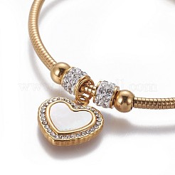304 Stainless Steel Charms Bangles&nbsp;BJEW-P258-05