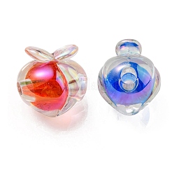 UV Plating Rainbow Iridescent Acrylic Beads&nbsp;OACR-F004-02
