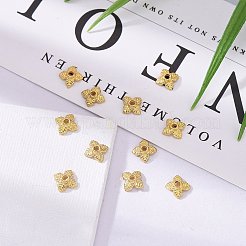 Tibetan Style Alloy Bead Caps&nbsp;TIBEB-Q018-G-FF