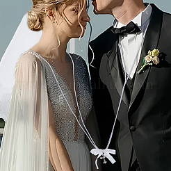 1Pc Polyester Lace Bridal Veils&nbsp;HJEW-HS00096-03