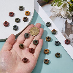 20Pcs Natural Picasso Stone/Polychrome Jasper European Beads&nbsp;G-DC0001-59