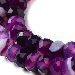 Natural Banded Agate/Striped Agate Beads Strands&nbsp;G-E605-A02-01D