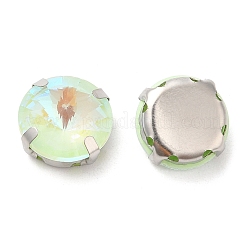 Mocha Fluorescent(MI) Flat Round Sew on Rhinestone&nbsp;GGLA-M006-02A-P02