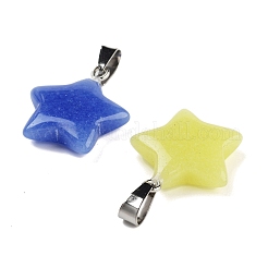 Synthetic Luminous Stone Pendants&nbsp;FIND-A043-02P