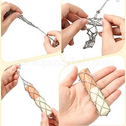 Stainless Steel Portable Lipstick Pouch Pendant Decorations&nbsp;HJEW-FS00104