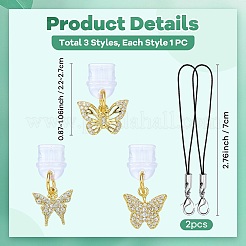 3Pcs Plastic Mobile Dustproof Plugs&nbsp;HJEW-SW00230-07