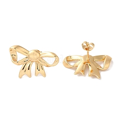 Bowknot Ion Plating(IP) 304 Stainless Steel Stud Earrings for Women&nbsp;EJEW-L287-035G