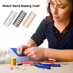9Pcs 3 Colors Alloy Watch Band Adapter Connectors&nbsp;FIND-DC0004-29