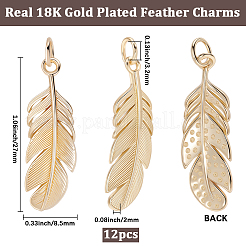 12Pcs Brass Pendants&nbsp;KK-BBC0027-66