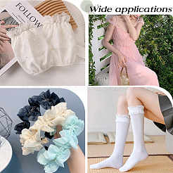 Nylon Chiffon Elastic Lace Trim&nbsp;OCOR-WH0082-159B