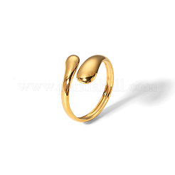 Simple and Elegant 304 Stainless Steel Snake Cuff Rings&nbsp;IR8532