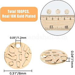 100Pcs Brass Charms&nbsp;KK-FH0004-61