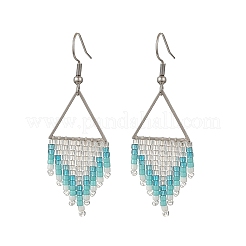 Glass Dangle Earrings&nbsp;EJEW-MZ00813-01