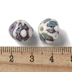 Vintage Porcelain Pumpkin Beads&nbsp;PORC-L080-A04