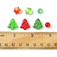 80Pcs 7 Styles Transparent Glass Beads Strands&nbsp;EGLA-FS0001-45
