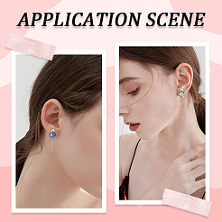 40Pcs 304 Stainless Steel Clip-on Earring Findings&nbsp;STAS-SC0008-39S