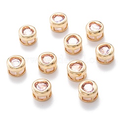 Real 18K Gold Plated Brass Inlaid Cubic Zirconia Multi-Strand Links&nbsp;KK-A154-01G-B