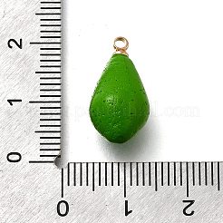 Brass Acrylic Pendants&nbsp;OACR-R006-01G-16