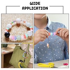 180Pcs 6 Colors Rondelle Food Grade Eco-Friendly Silicone Abacus Beads&nbsp;SIL-CA0003-15